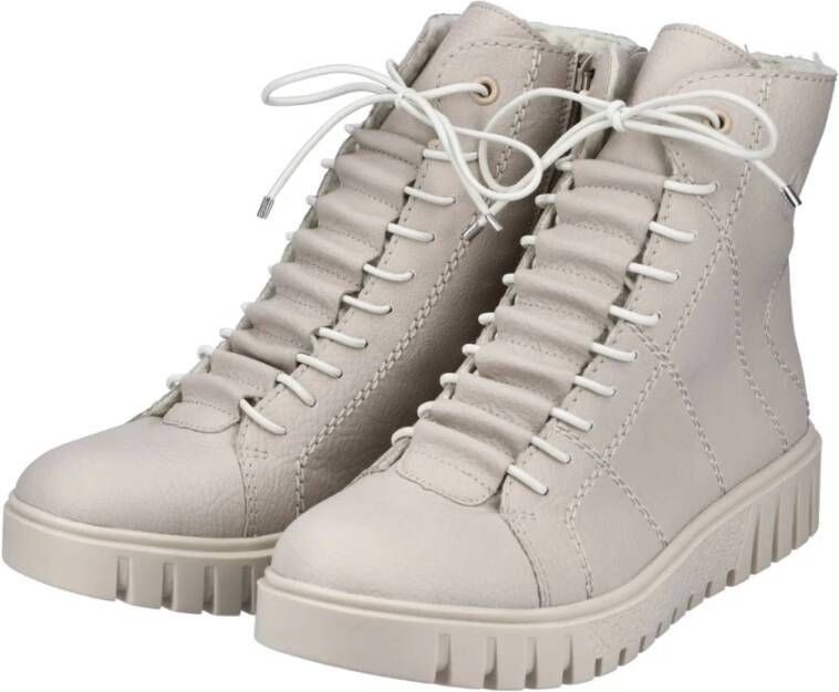 Rieker Beige Casual Enkellaarsjes voor dames Beige Dames