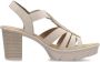 Rieker Beige Casual Platte Sandalen Vrouwen Beige Dames - Thumbnail 5