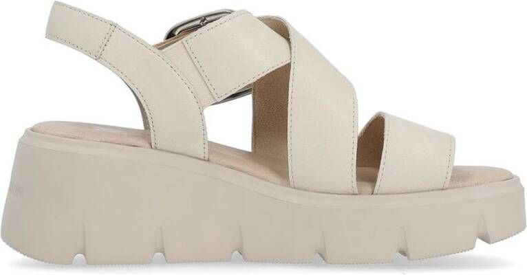 Rieker Beige Casual Platte Sandalen Vrouwen Beige Dames