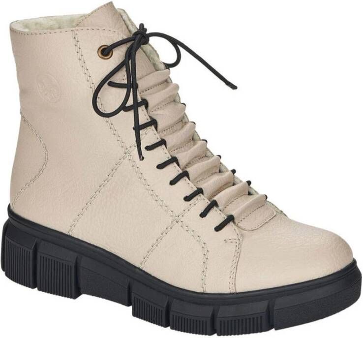 Rieker Beige Enkellaarsjes voor Dames Beige Dames