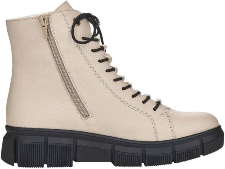 Rieker Beige Enkellaarsjes voor Dames Beige Dames