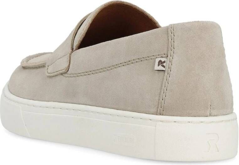 Rieker Beige Sneakers voor Mannen Beige Heren