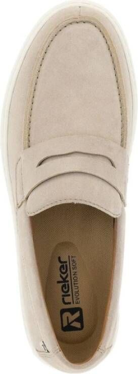 Rieker Beige Sneakers voor Mannen Beige Heren