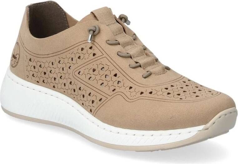 Rieker Beige Sneakers voor Vrouwen Beige Dames