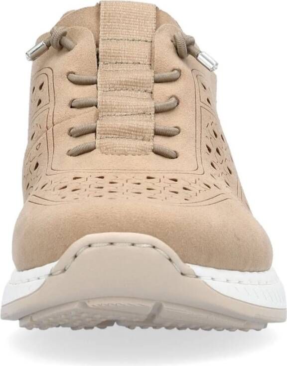 Rieker Beige Sneakers voor Vrouwen Beige Dames