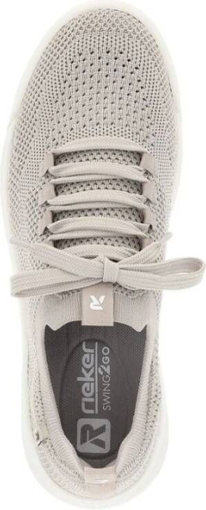 Rieker Beige Sneakers voor Vrouwen Beige Dames