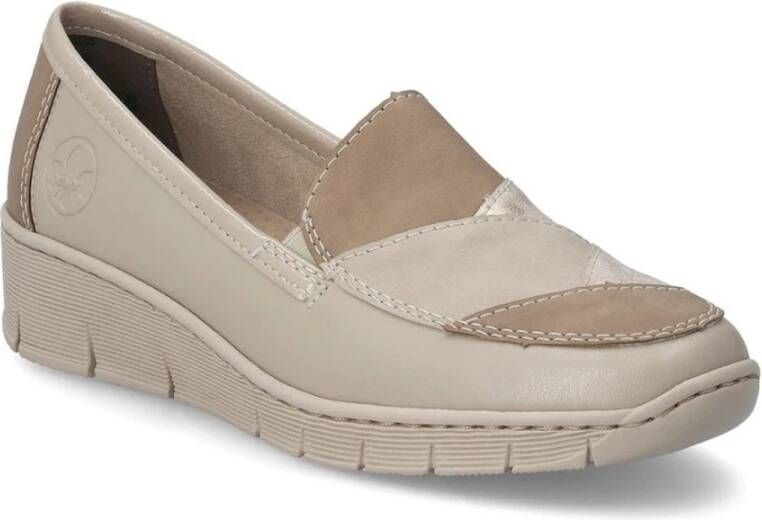 Rieker Beige Sneakers voor Vrouwen Green Dames