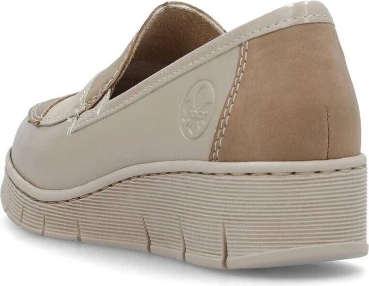 Rieker Beige Sneakers voor Vrouwen Green Dames