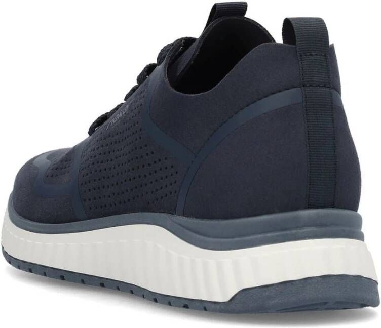 Rieker Blauwe Sneakers voor Mannen Blue Heren