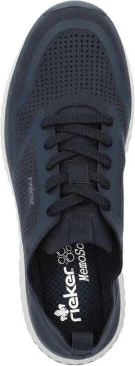 Rieker Blauwe Sneakers voor Mannen Blue Heren