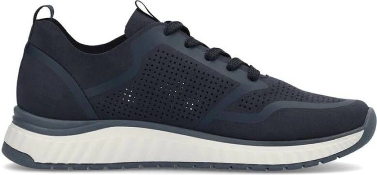 Rieker Blauwe Sneakers voor Mannen Blue Heren