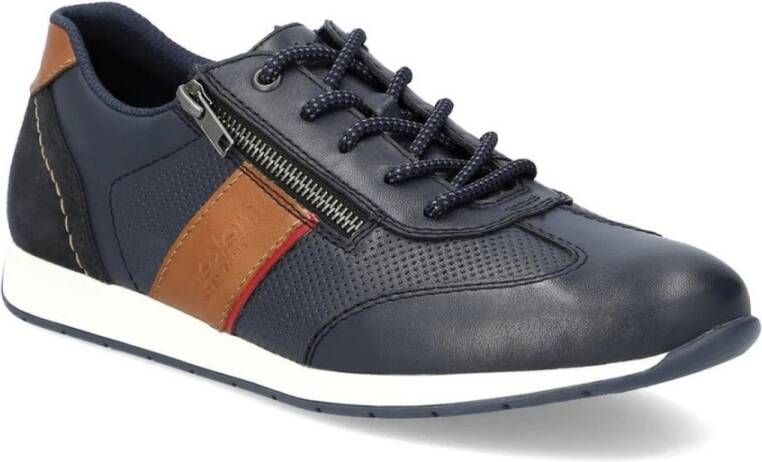 Rieker Blauwe Sneakers voor Mannen Blue Heren