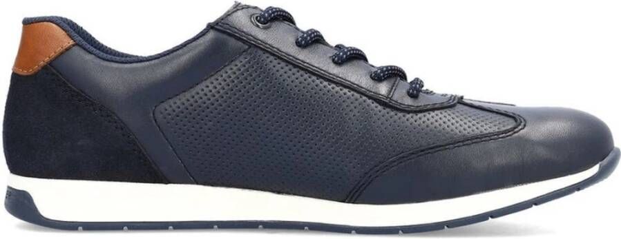 Rieker Blauwe Sneakers voor Mannen Blue Heren