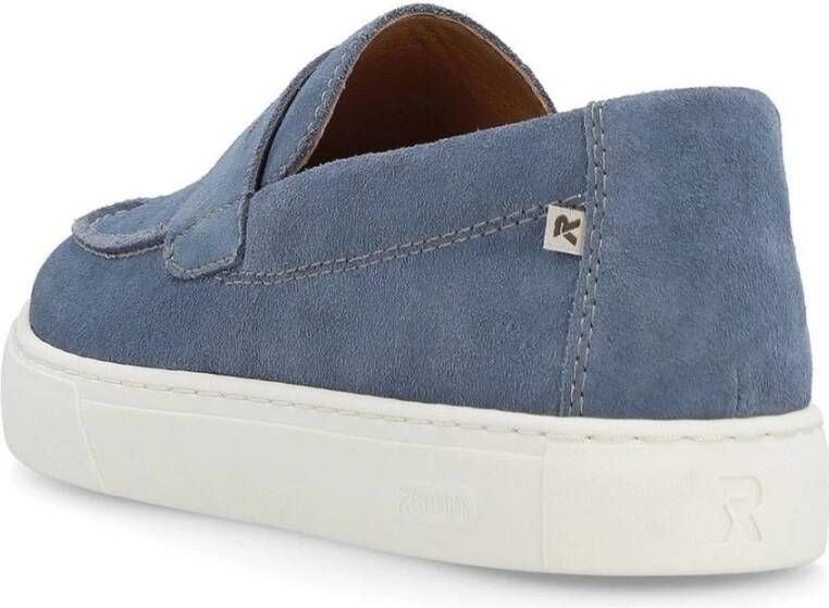 Rieker Blauwe Sneakers voor Mannen Blue Heren