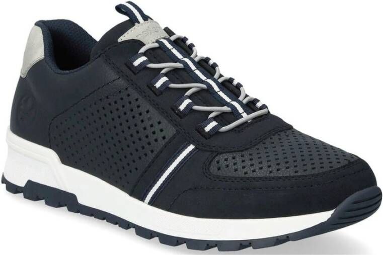 Rieker Blauwe Sneakers voor Mannen Blue Heren