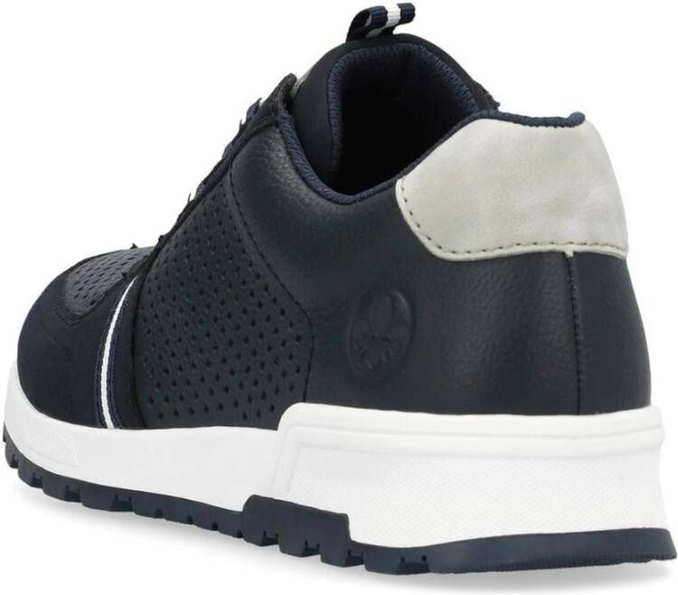 Rieker Blauwe Sneakers voor Mannen Blue Heren