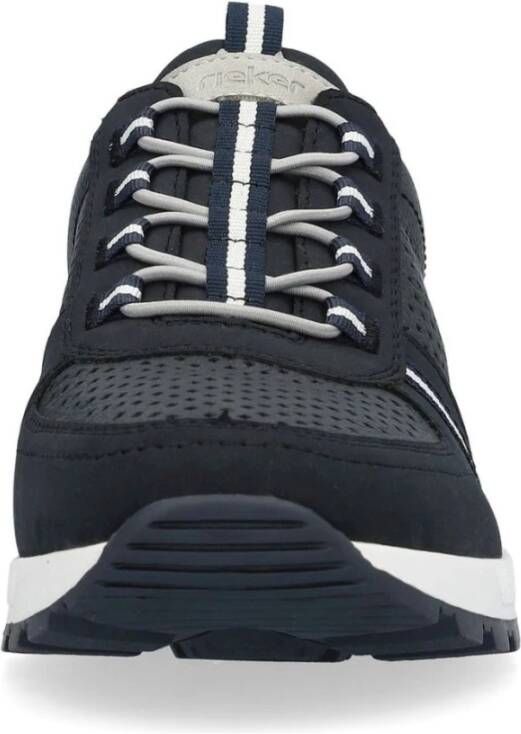 Rieker Blauwe Sneakers voor Mannen Blue Heren