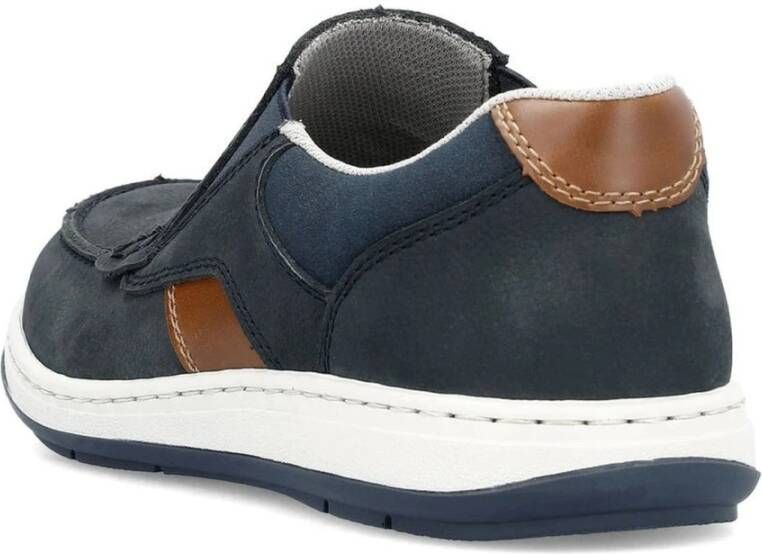 Rieker Blauwe Sneakers voor Mannen Blue Heren