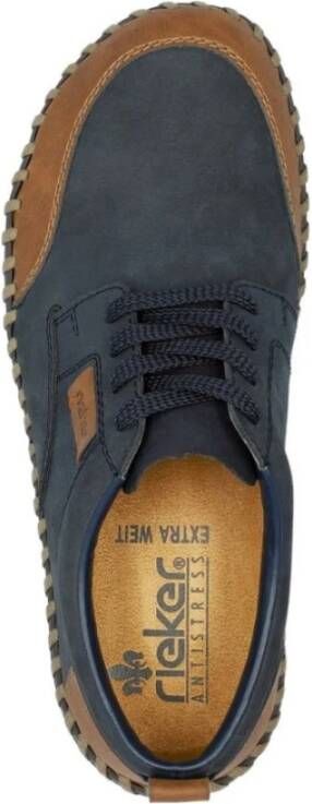 Rieker Blauwe Sneakers voor Mannen Blue Heren