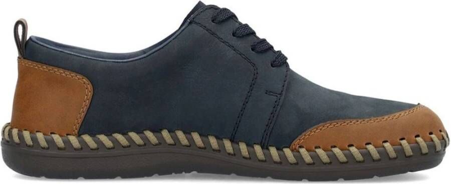 Rieker Blauwe Sneakers voor Mannen Blue Heren