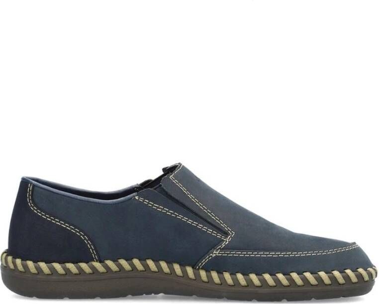 Rieker Blauwe Sneakers voor Mannen Blue Heren