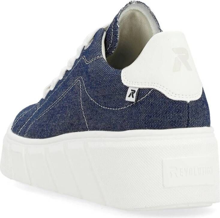 Rieker Blauwe Sneakers voor Vrouwen Blue Dames