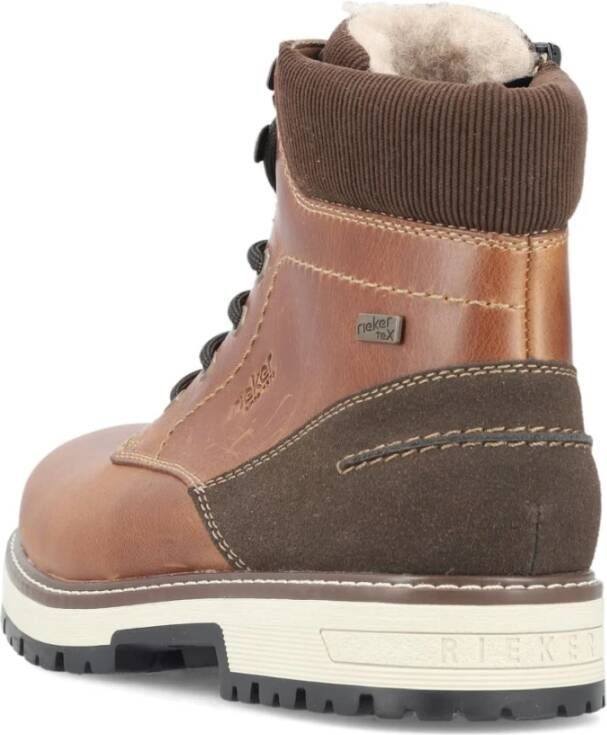 Rieker Bruine Casual Gesloten Heren Enkellaarzen Brown Heren