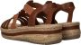 Rieker Bruine sandaal met kralen en platformzool Brown Dames - Thumbnail 5