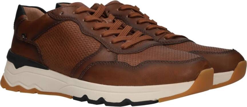 Rieker Bruine Leren Sneaker voor Heren Brown Heren