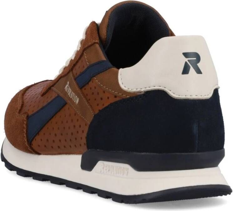 Rieker Bruine Sneakers voor Mannen Brown Heren