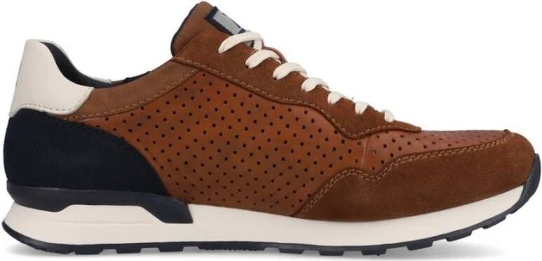 Rieker Bruine Sneakers voor Mannen Brown Heren