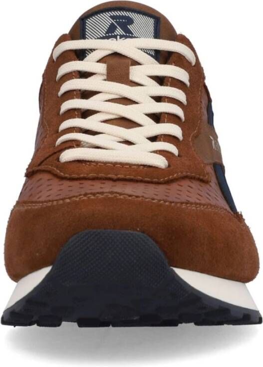 Rieker Bruine Sneakers voor Mannen Brown Heren