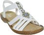 Rieker Sandalen zomerschoen sandaal keilhak met decoratieve steentjes - Thumbnail 5