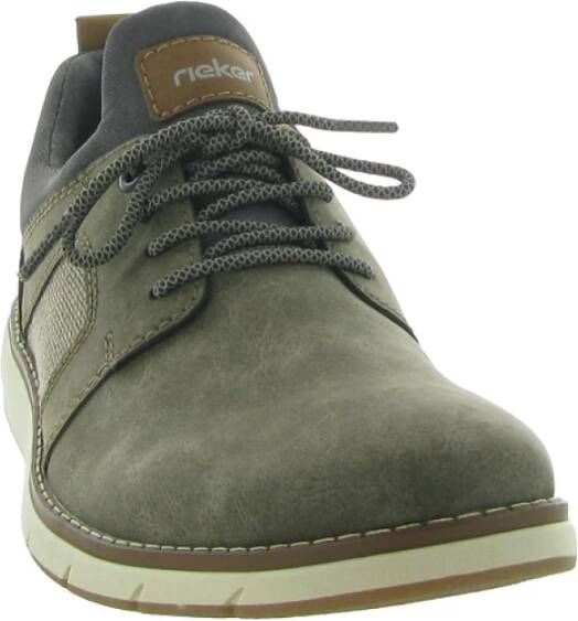 Rieker Casual Schoenen Zwart Leer Brown Heren