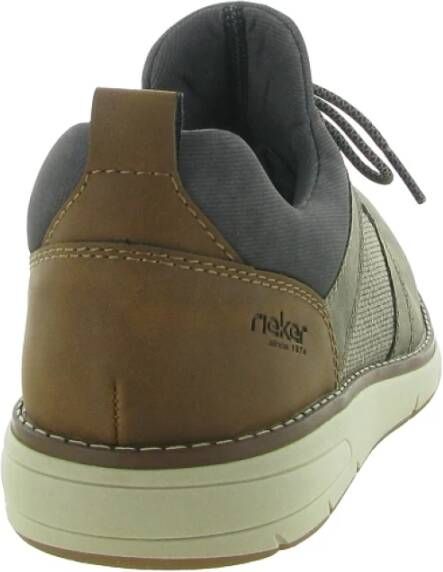 Rieker Casual Schoenen Zwart Leer Brown Heren