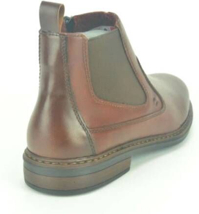 Rieker Chelsea Boot met Tiret Detail Brown Heren