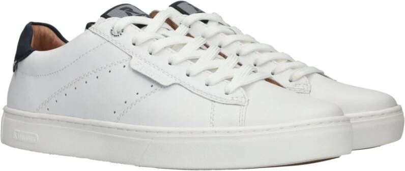 Rieker Comfortabele witte leren sneaker voor heren White Heren