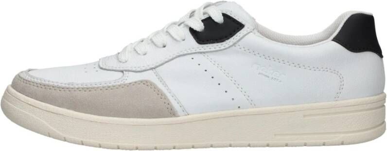 Rieker Comfortabele witte vetersneaker voor heren White Heren