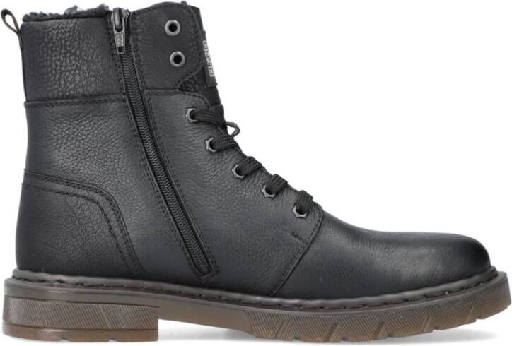 Rieker Grafiet Veterschoenen voor Mannen Black Heren