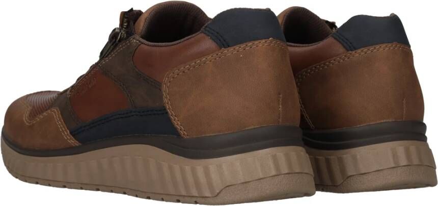 Rieker Heren sneaker in warme bruintinten Brown Heren