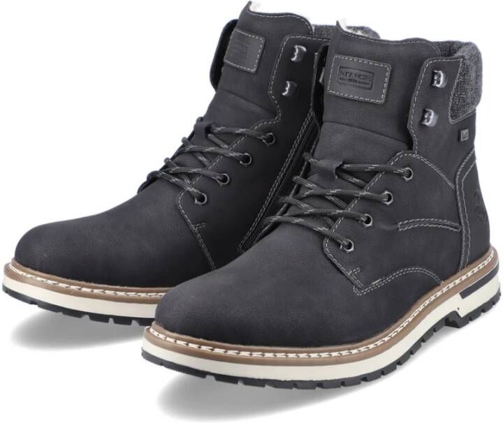 Rieker Heren Veterschoenen Black Heren