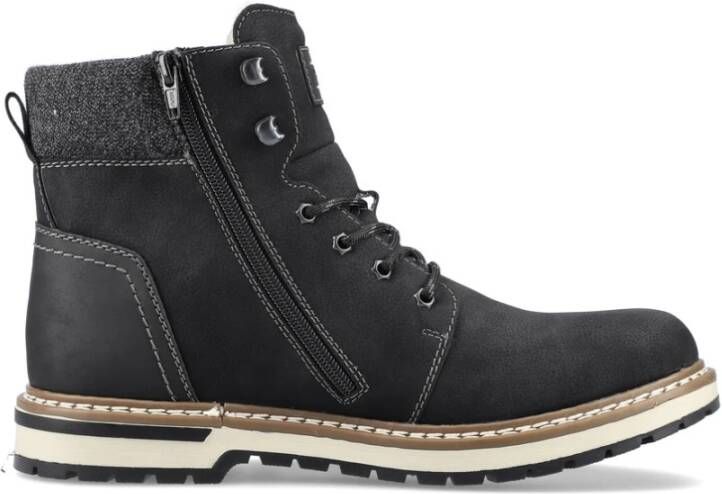 Rieker Heren Veterschoenen Black Heren