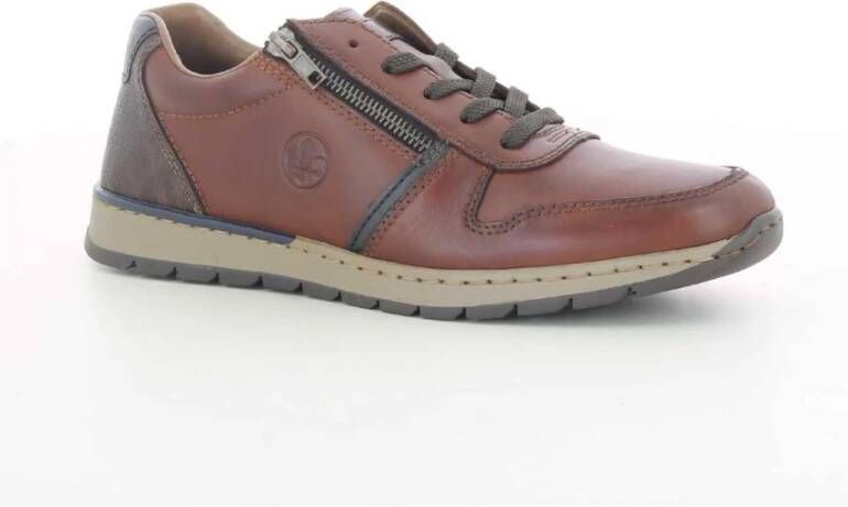 Rieker Stijlvolle Cognac Sneakers voor Heren Bruin Heren