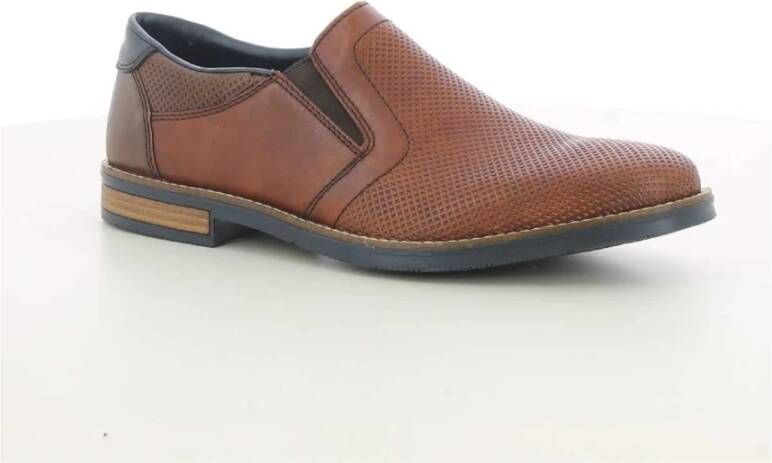 Rieker Herenschoenen Cognac Leer Brown Heren