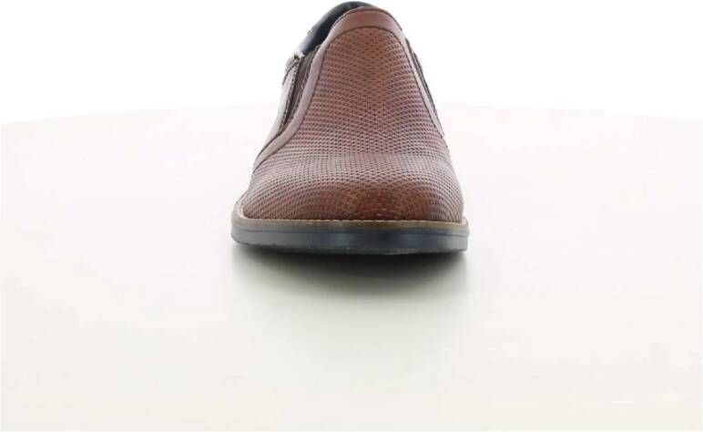 Rieker Herenschoenen Cognac Leer Brown Heren