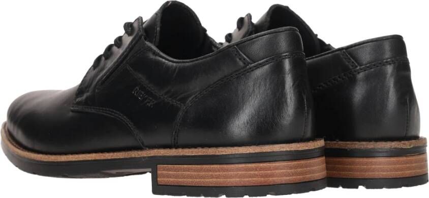 Rieker Klassieke Leren Veterschoen Black Heren