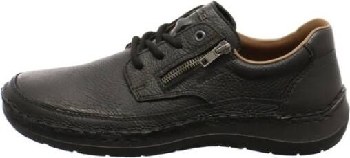 Rieker Klassieke Leren Veterschoenen Black Heren