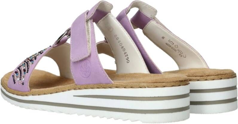 Rieker Lila Juweel Slipper voor Dames Purple Dames