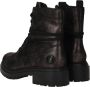 Rieker Metallic Veterschoen met Teddy Voering Black Dames - Thumbnail 9