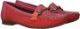 Rieker Comfortabele Instappers in Roze Rood Red Dames - Thumbnail 4